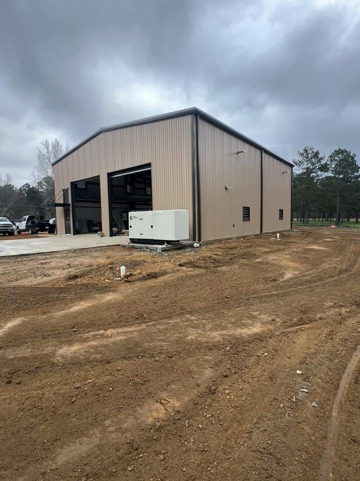 Fire station apparatus bays and side exterior
